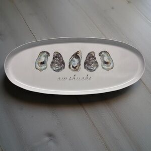 Sigrid Olsen Home” Aw Shucks” Elongated Oval Oyster Platter